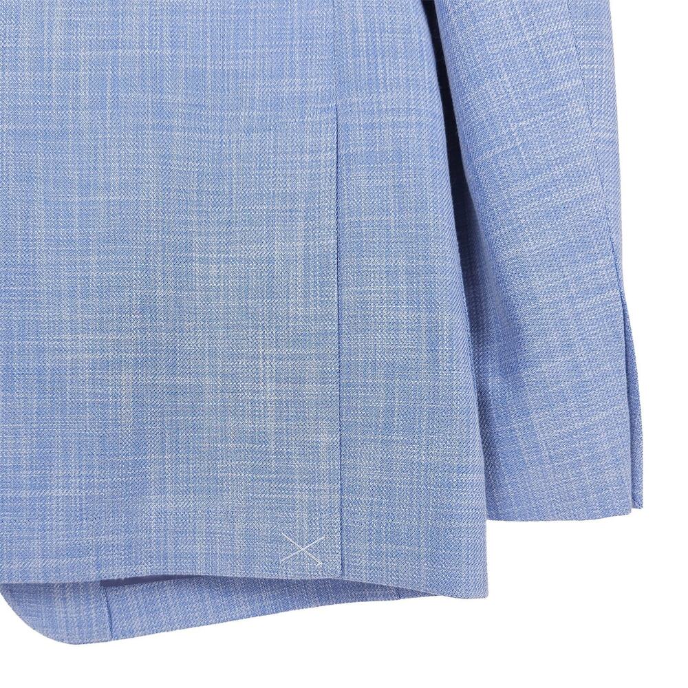 Calvin Klein Mens Slim Fit Sport Coat Blazer 38R Light Blue Solid Stretch NWT - Picture 10 of 13